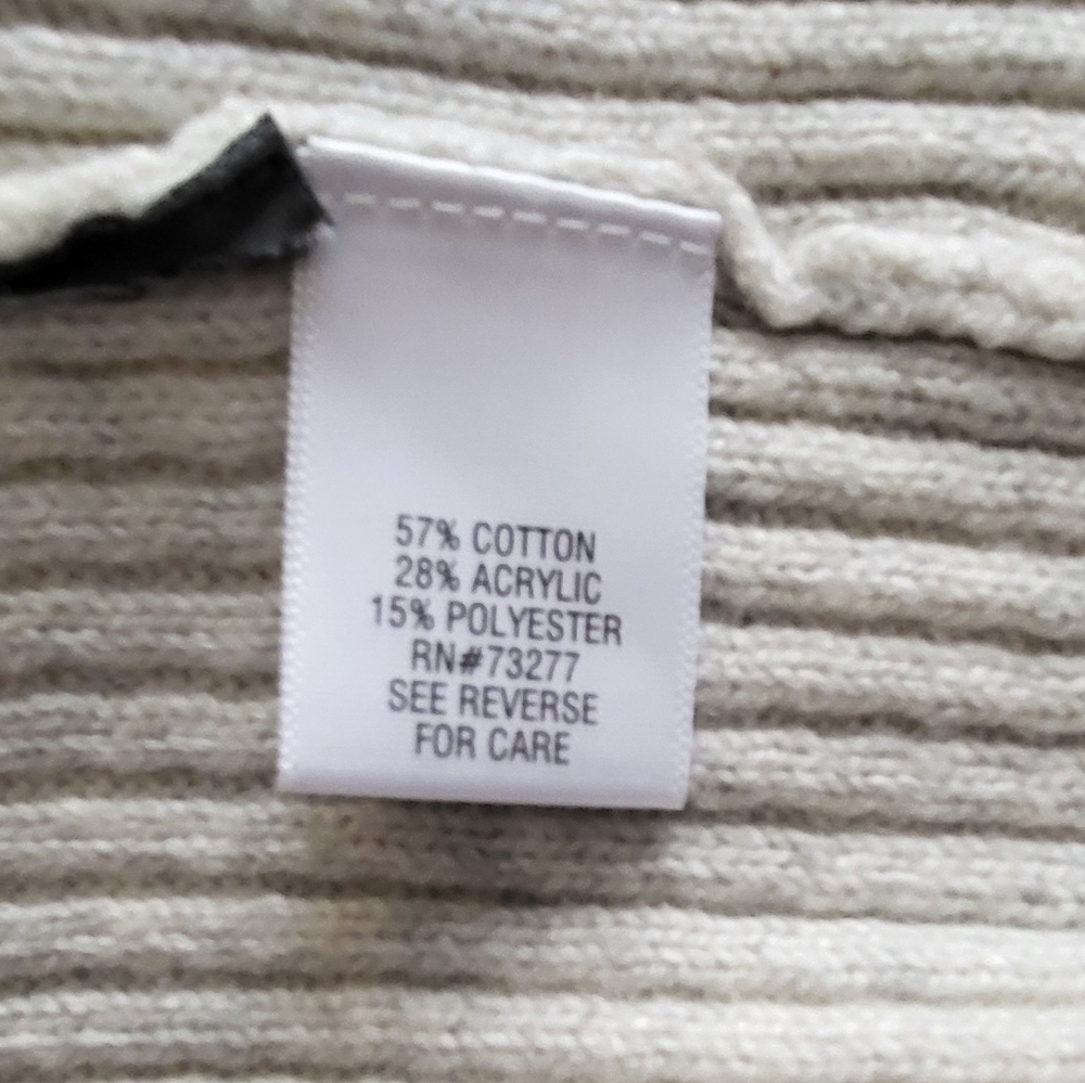 Simply Vera Vera Wang Cream Open-Front Sweater Vest - Picture 9 of 10